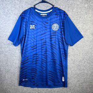 Zat Al Jazira Club Soccer Jersey 2XL Blue Short Sleeve‎ Dry Fit Mens